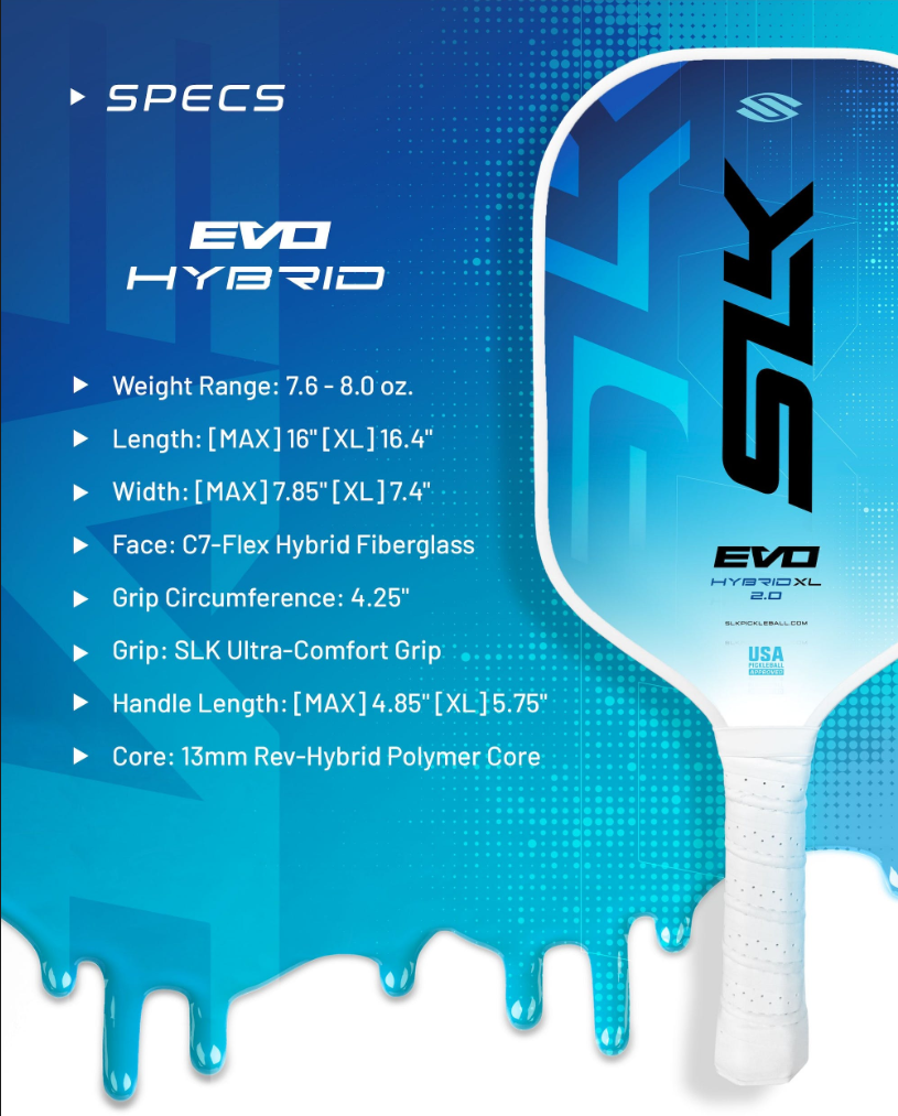 SLK EVO 2.0 - Max - Pickleball Paddle