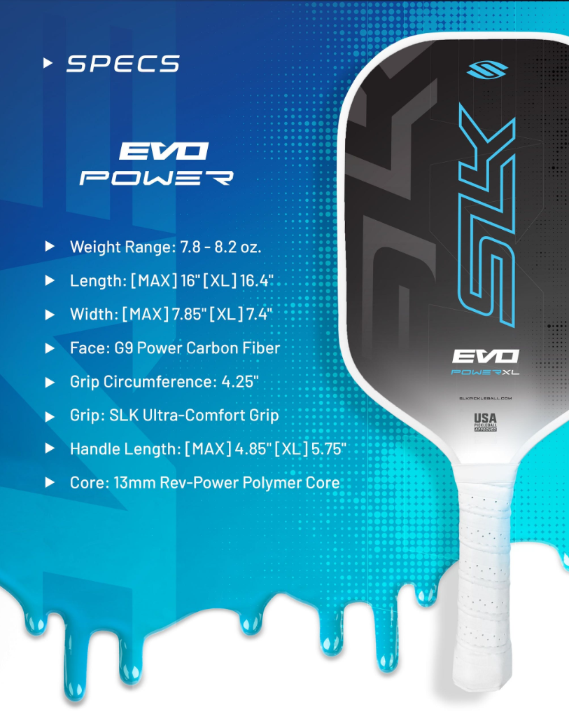 SLK EVO 2.0 - Max - Pickleball Paddle