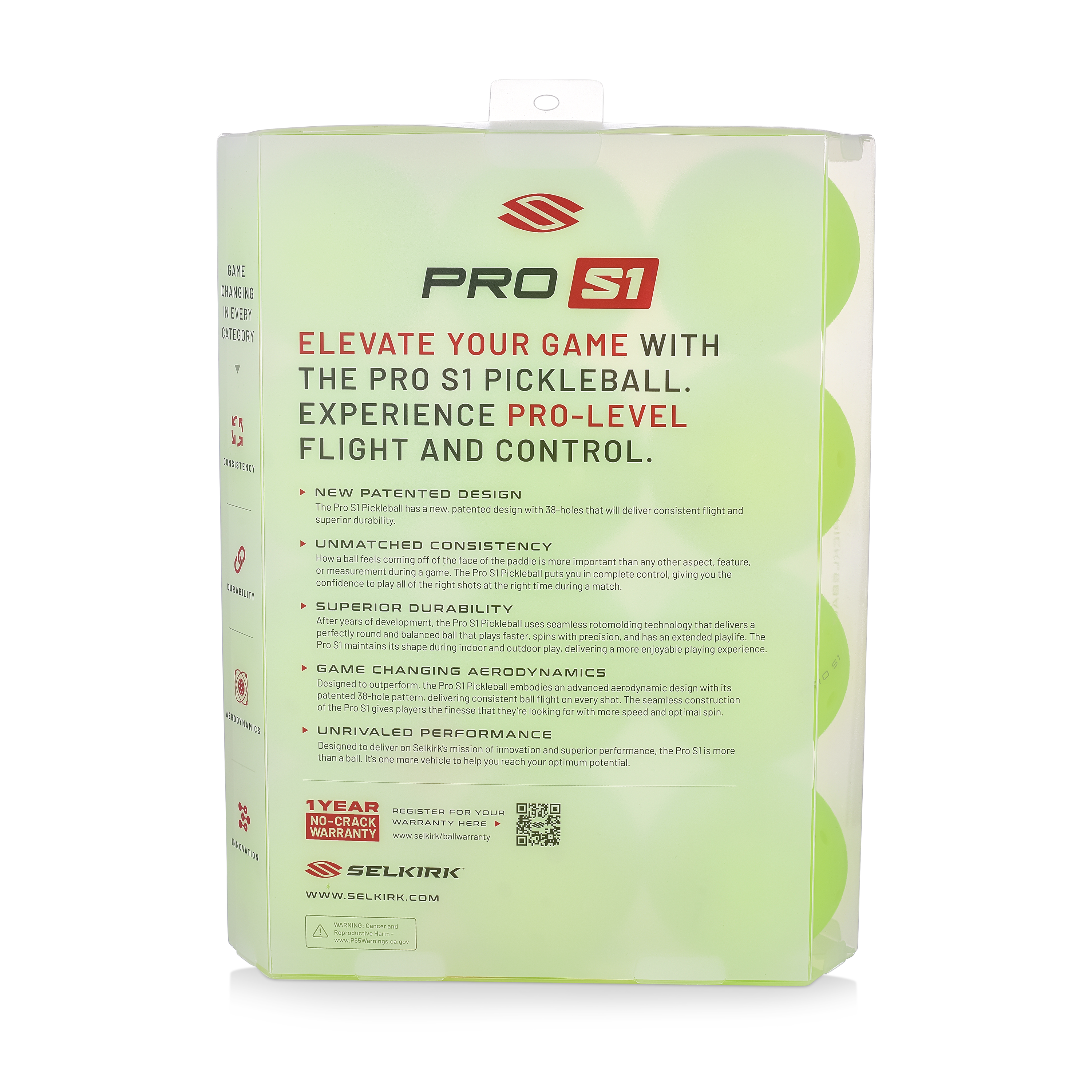Pro S1 Pickleball - 12 Pack