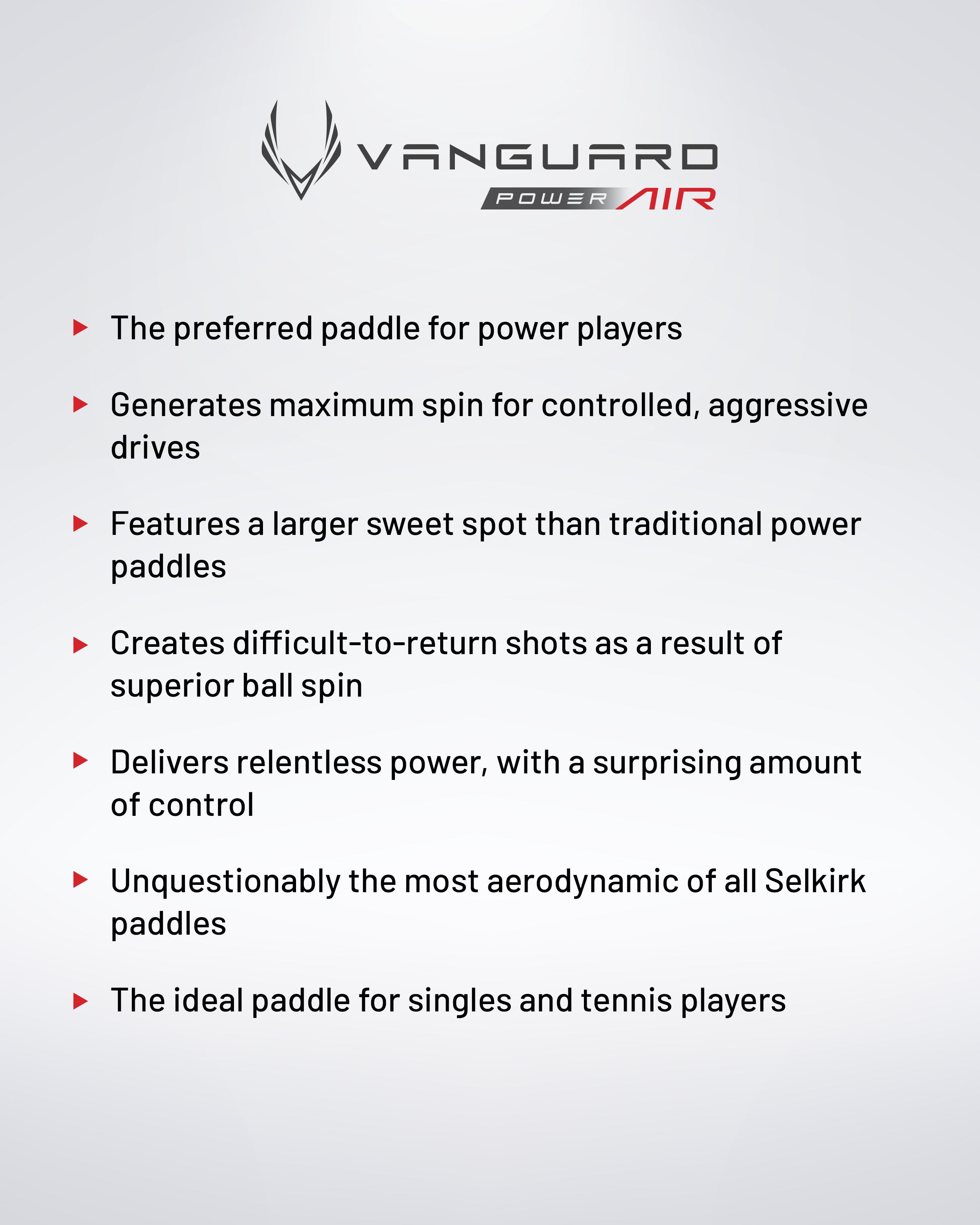 Selkirk VANGUARD Power Air - Invikta - Pickleball Paddle